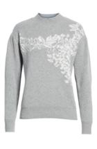 Women's Rebecca Taylor Jacquard Floral Pullover - Grey