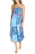 Women's Lilly Pulitzer Meridian Strapless Midi Dress - Blue