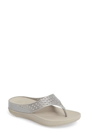 Women's Fitflop(tm) Welljelly Flip Flop M - Metallic