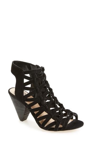 Women's Vince Camuto Elishan Cage Sandal .5 M - Black