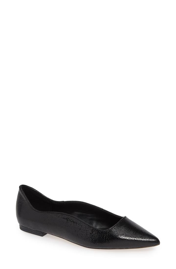 Women's Bcbg Nikita Pointy Toe Flat M - Black