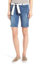 Women's Wit & Wisdom Belted Denim Bermuda Shorts