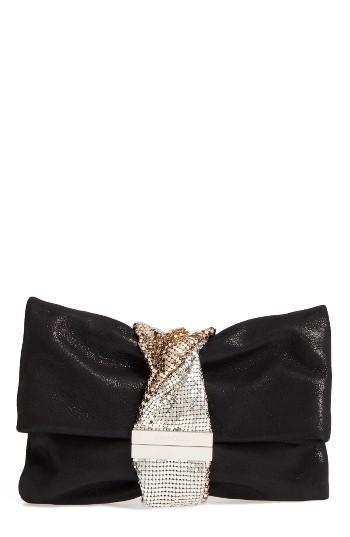 Jimmy Choo Chandra Shimmer Suede Clutch -