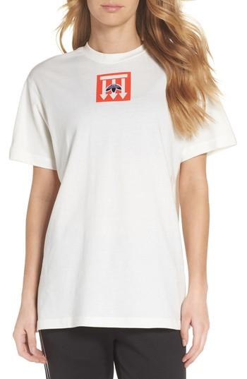 Women's Adidas X Alexander Wang Graphic Tee - Ivory