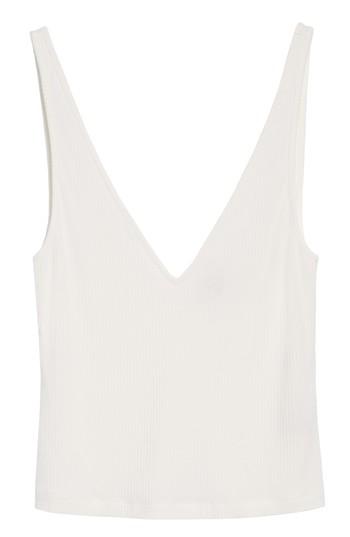 Women's Afrm Cropped Tank Top - White