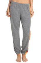 Women's Aviator Nation Stripe Sweatpants - Grey