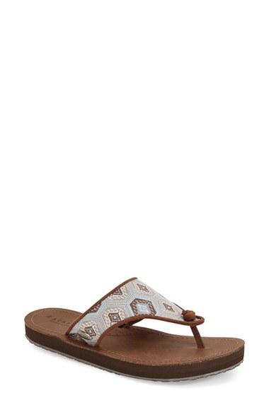 Women's Acorn 'artwalk' Flip Flop M - Blue