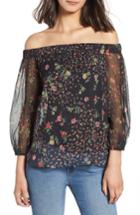 Women's Bailey 44 Luba Off The Shoulder Floral Top - Black