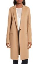 Women's Theory New Divide Wool & Cashmere Coat - Brown