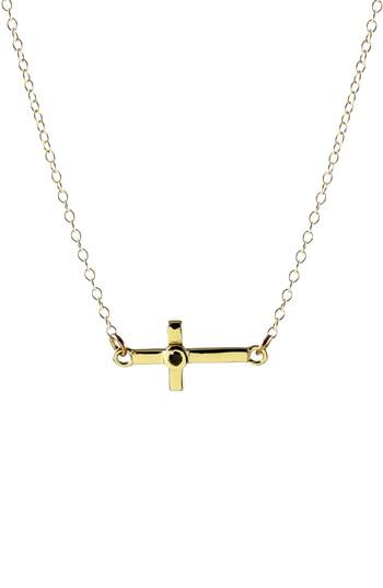 Women's Kris Nations Stone Cross Charm Necklace