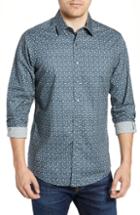 Men's Rodd & Gunn Montcalm Regular Fit Polar Bear Print Sport Shirt - Blue