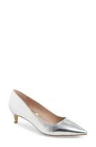 Women's Charles By Charles David 'drew' Kitten Heel Pump M - Metallic