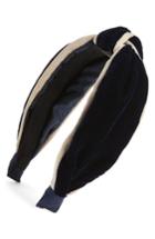 Tasha Velvet Knot Headband, Size - Blue