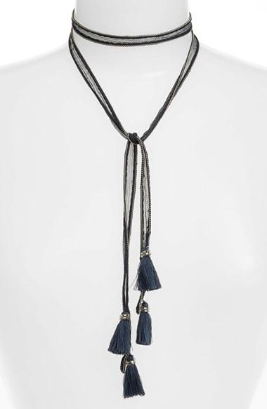 Women's Chan Luu Chiffon Tie Necklace