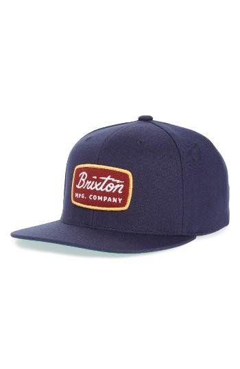 Men's Brixton 'jolt' Snapback Cap - Blue