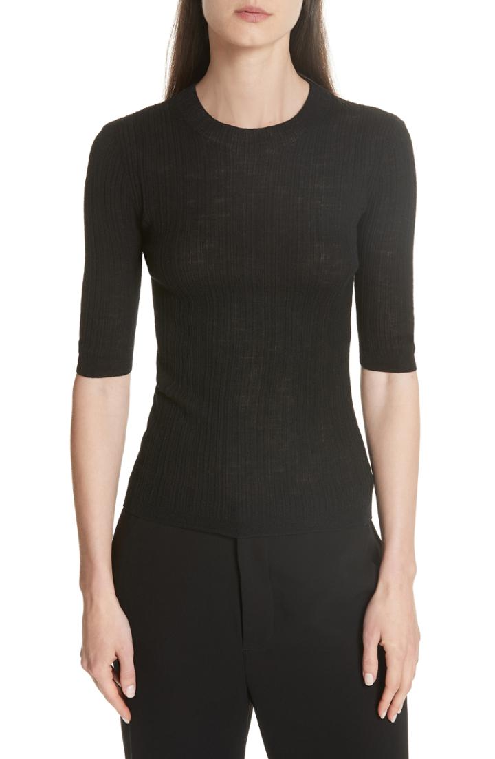 Women's Vince Shrunken Merino Wool Sweater