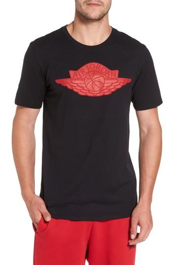 Men's Nike Jordan Sportswear Wings Logo Graphic T-shirt - Black