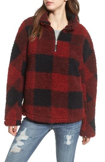 Women's Thread & Supply Wubby Fleece Pullover - Red