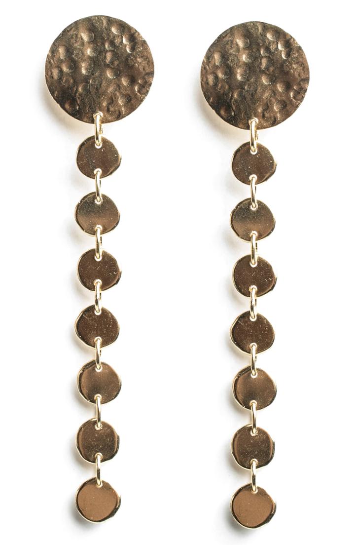 Women's 31 Bits Connected Dots Drop Earrings