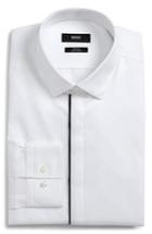 Men's Boss Slim Fit Easy Iron Tuxedo Shirt .5 - White