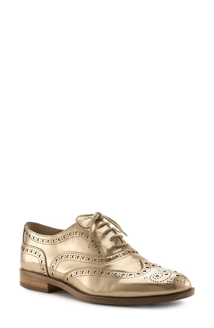 Women's Botkier Calista Metallic Wingtip Oxford .5 M - Metallic