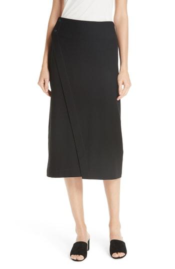 Women's Eileen Fisher Knit Wrap Skirt - Black