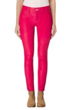 Women's J Brand '8001' Lambskin Leather Pants - Red