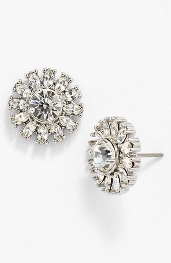 Kate Spade New York 'estate Garden' Crystal Stud Earrings Silver/