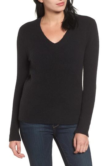 Women's Halogen Tie Back Sweater - Black