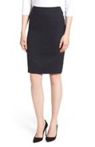 Women's Boss Vimahina Monostripe Stretch Wool Suit Skirt