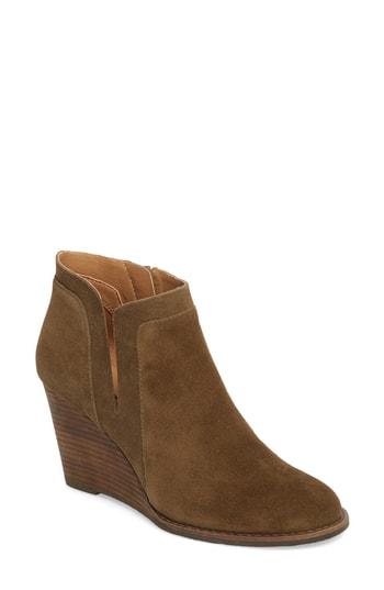 Women's Lucky Brand Yabba Wedge Bootie M - Green