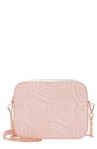 Ted Baker London Sunshine Quilted Leather Camera Crossbody Bag - Pink