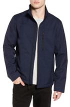 Men's Black Rivet Soft Shell Jacket - Blue