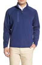 Men's Bobby Jones Xh2o Crawford Stretch Quarter Zip Golf Pullover, Size - Blue/green