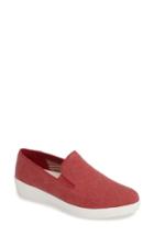 Women's Fitflop Superskate Slip-on Sneaker M - Red