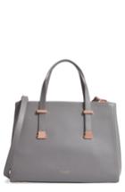 Ted Baker London Large Alunaa Convertible Leather Tote - Grey