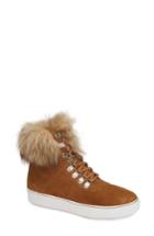 Women's Linea Paolo Gigi Faux Fur Sneaker M - Beige