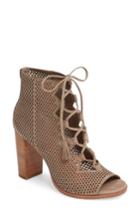 Women's Frye Gabby Perforated Ghillie Lace Sandal M - Brown