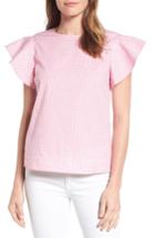 Women's Draper James Cloister Gingham Cotton Top - Pink