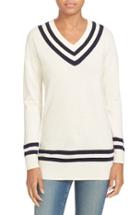Women's Frame Wool & Cashmere Varsity Sweater