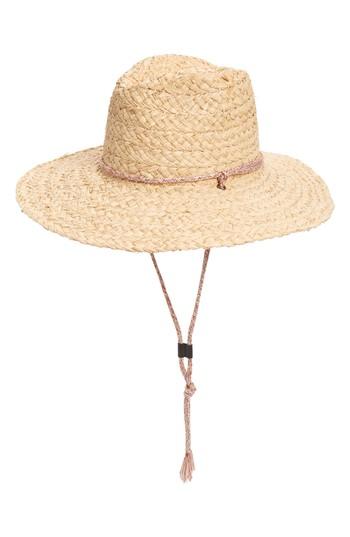 Women's Madewell X Biltmore Maya Braided Straw Fedora - Beige