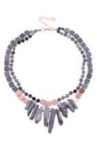 Women's Nakamol Design Quartz Crystal Collar Necklace