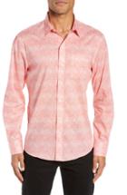 Men's Zachary Prell Griffin Regular Fit Sport Shirt, Size - Pink