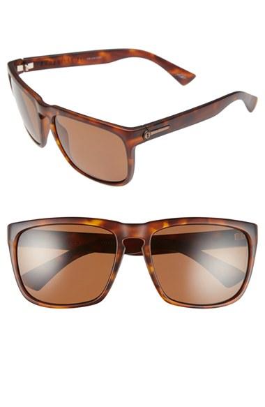 Women's Electric 'knoxville Xl' 61mm Polarized Sunglasses - Matte Tort/ Bronze Polar
