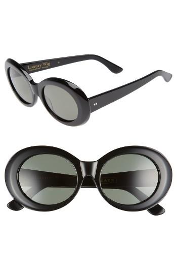 Women's Raen X Alex Knost Luxury Wig Figurative 53mm Sunglasses - Black