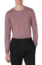 Men's Topman Side Ribbed Slim Fit Sweater, Size - Pink