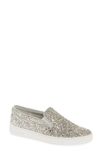 Women's Michael Michael Kors Keaton Slip-on Sneaker M - Metallic