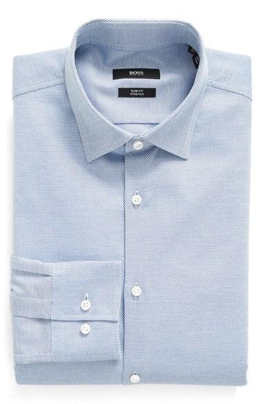 Men's Boss Slim Fit Solid Stretch Dress Shirt