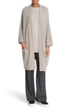 Women's Vince Open Front Cashmere Knit Coat - Beige