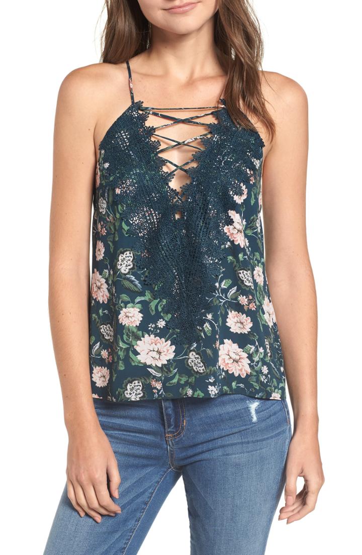 Women's Wayf Posie Strappy Camisole - Green